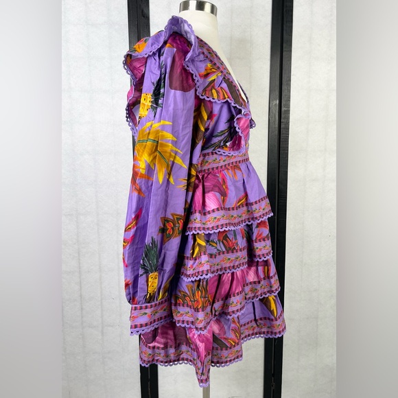 FARM Rio Purple and Multicolor Floral Dress - Picture 5 of 13